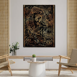 Zodiac sign Aquarius - NicheCanvas