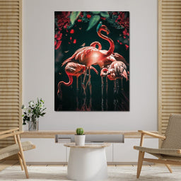 Glowing Flamingo - Zenzdesign - NicheCanvas