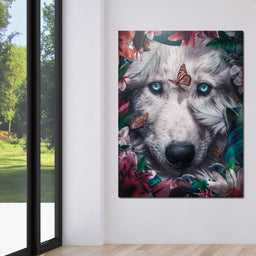 Floral Wolf - Zenzdesign - NicheCanvas