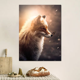 Fox Butterfly Glow - Zenzdesign - NicheCanvas