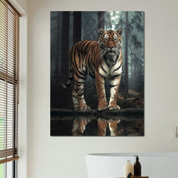 Tiger Reflection - Zenzdesign - NicheCanvas