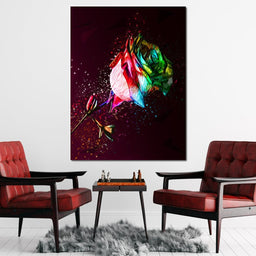 Colored Rose - Milos Karanovic - NicheCanvas