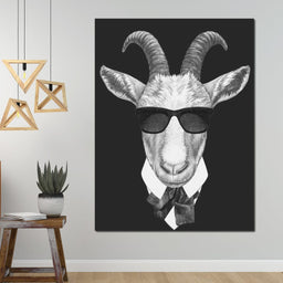 Dressed Up Goat - NicheCanvas