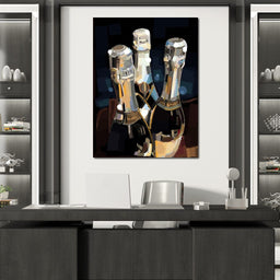 Champagne Bottles - NicheCanvas