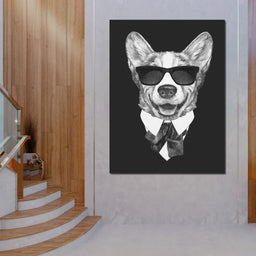 Dressed Up Corgi - NicheCanvas