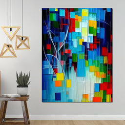 Colorful Contemporary Art 045 - Johanjjf - NicheCanvas