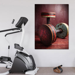 Rusty Dumbbells - NicheCanvas