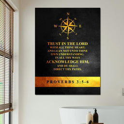 Proverbs 3:5-6 - ABConcepts - NicheCanvas