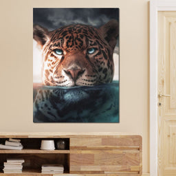 Leopard Underwater - Zenzdesign - NicheCanvas