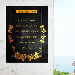 Matthew 6:33 - ABConcepts - NicheCanvas