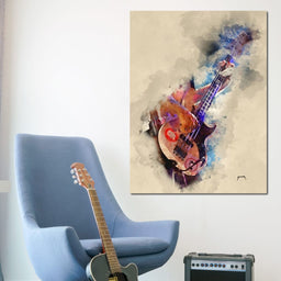 Flea's Bass Guitar - Abraham Szomor - NicheCanvas