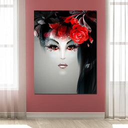 Geisha Portrait - NicheCanvas