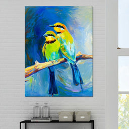 Blue Tailed Bee Eaters  - NicheCanvas