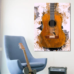 Willie Nelson's Trigger Acoustic Guitar - Abraham Szomor - NicheCanvas
