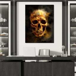 Golden Skull - NicheCanvas