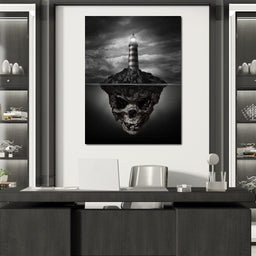 Skull Lighthouse - NicheCanvas