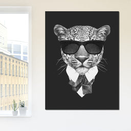 Dressed Up Leopard - NicheCanvas