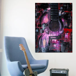 Abstract Guitar - NicheCanvas
