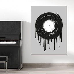 Vinyl Dripping - NicheCanvas