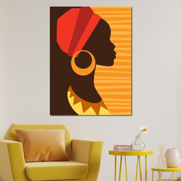 African Woman Profile - NicheCanvas