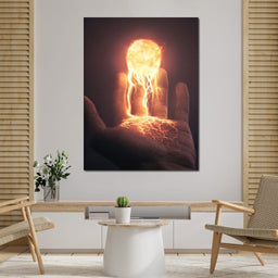 Holding the Sun - NicheCanvas