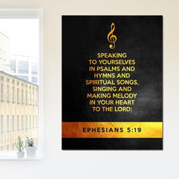 Ephesians 5:19 - ABConcepts - NicheCanvas