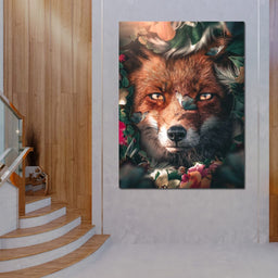 Floral Fox - Zenzdesign - NicheCanvas