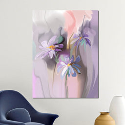 Purple Daisies - NicheCanvas