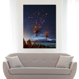 Hot Air Balloon Light - Natacha Einat - NicheCanvas