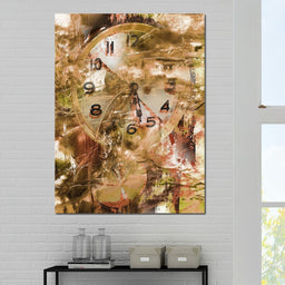 Psychedelic Clock - NicheCanvas