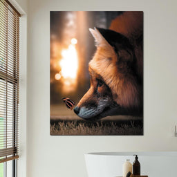 Fox Butterfly - Zenzdesign - NicheCanvas