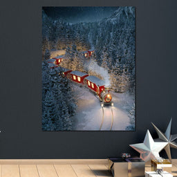 Christmas Train - NicheCanvas