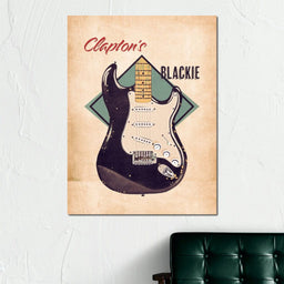Eric Clapton's Blackie Guitar Retro - Abraham Szomor - NicheCanvas