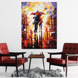 Enamoured Under The Umbrella - NicheCanvas