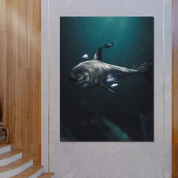 Megalodon - Zenzdesign - NicheCanvas