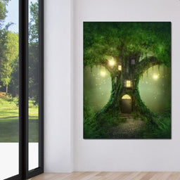 Magical Tree House - NicheCanvas