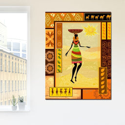 African Art Canvas - NicheCanvas