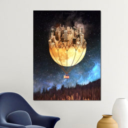 Moon Town - Natacha Einat - NicheCanvas