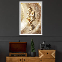 Playing the Saxophone - NicheCanvas