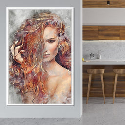 Girl Watercolor 2 - Mateo - NicheCanvas