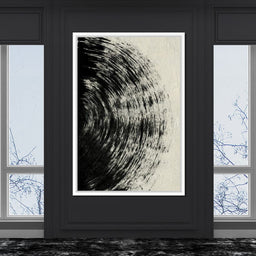 Abstract Black Circle - Evgeny Vetrov - NicheCanvas