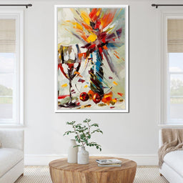 Wine & Flowers - NicheCanvas