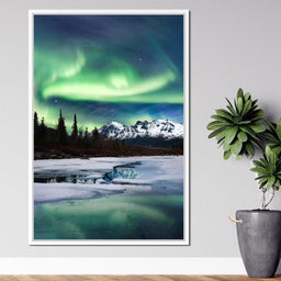 Northern Lights Landscape - Lucas Moore - NicheCanvas