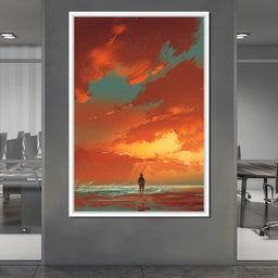 Admiring The Sunset - NicheCanvas