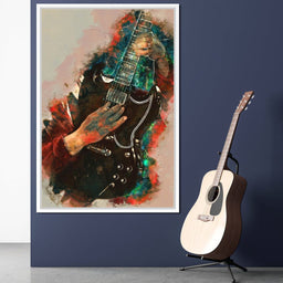 Angus Young's Guitar - Abraham Szomor - NicheCanvas