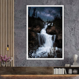 Milky Way Waterfall - Lucas Moore - NicheCanvas