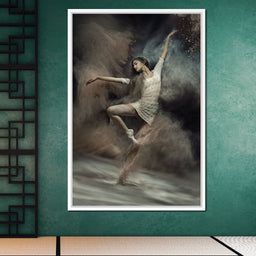 Ballet Dancer in the Desert - NicheCanvas