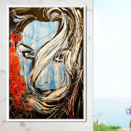 Blue Girl - NicheCanvas