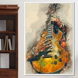 Slash's Electric Guitar - Abraham Szomor - NicheCanvas