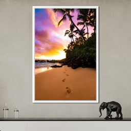 Footprints in the Sand - Lucas Moore - NicheCanvas